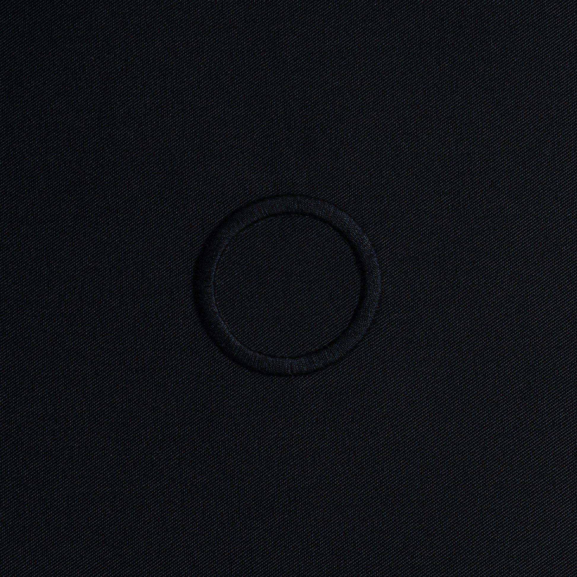 Catering BottleCloth · Black Polycotton, 42 cm, Corner Hole, Stitched Circle