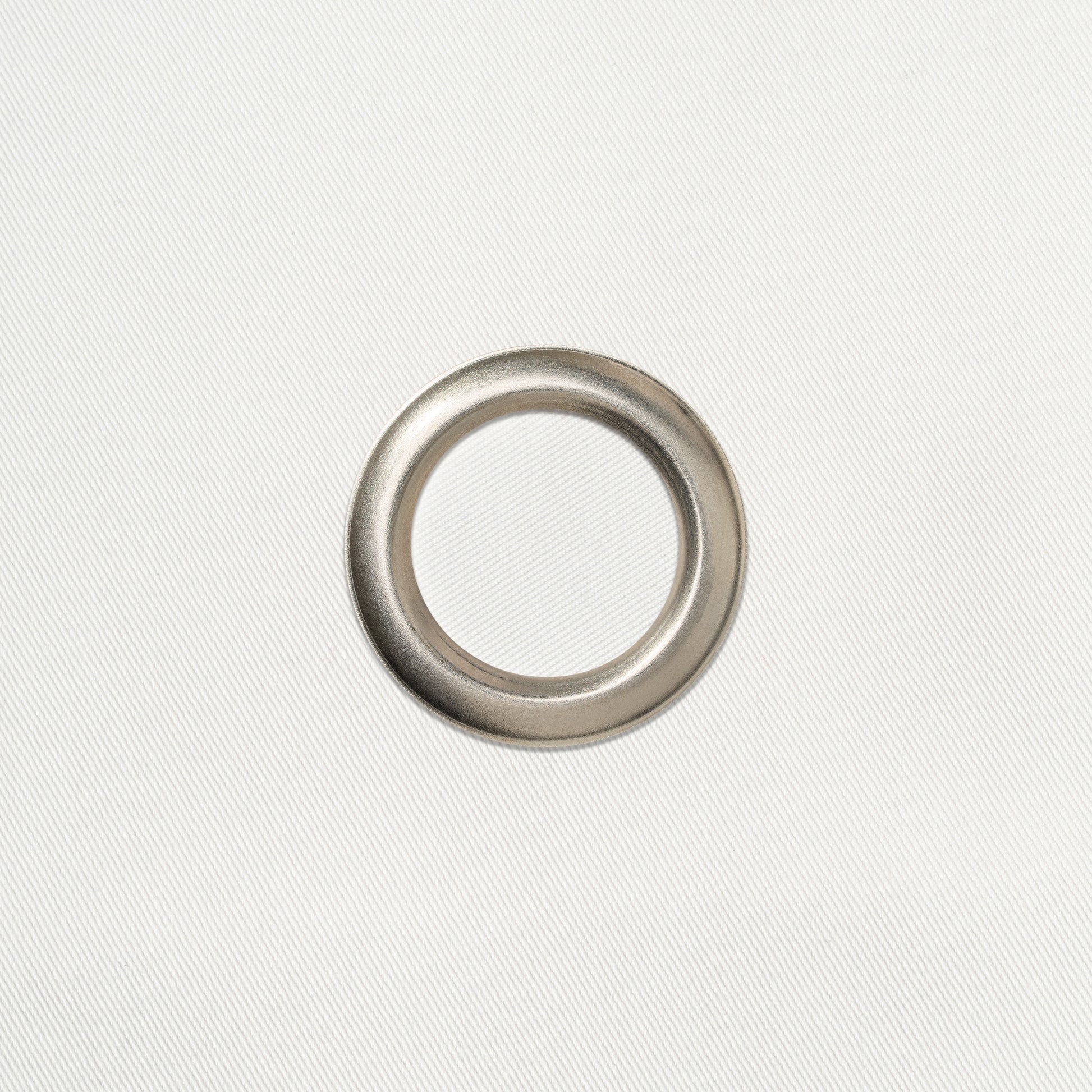 Classic BottleCloth · White with Silver Metal Ring, Cotton, 42 cm, Corner Hole