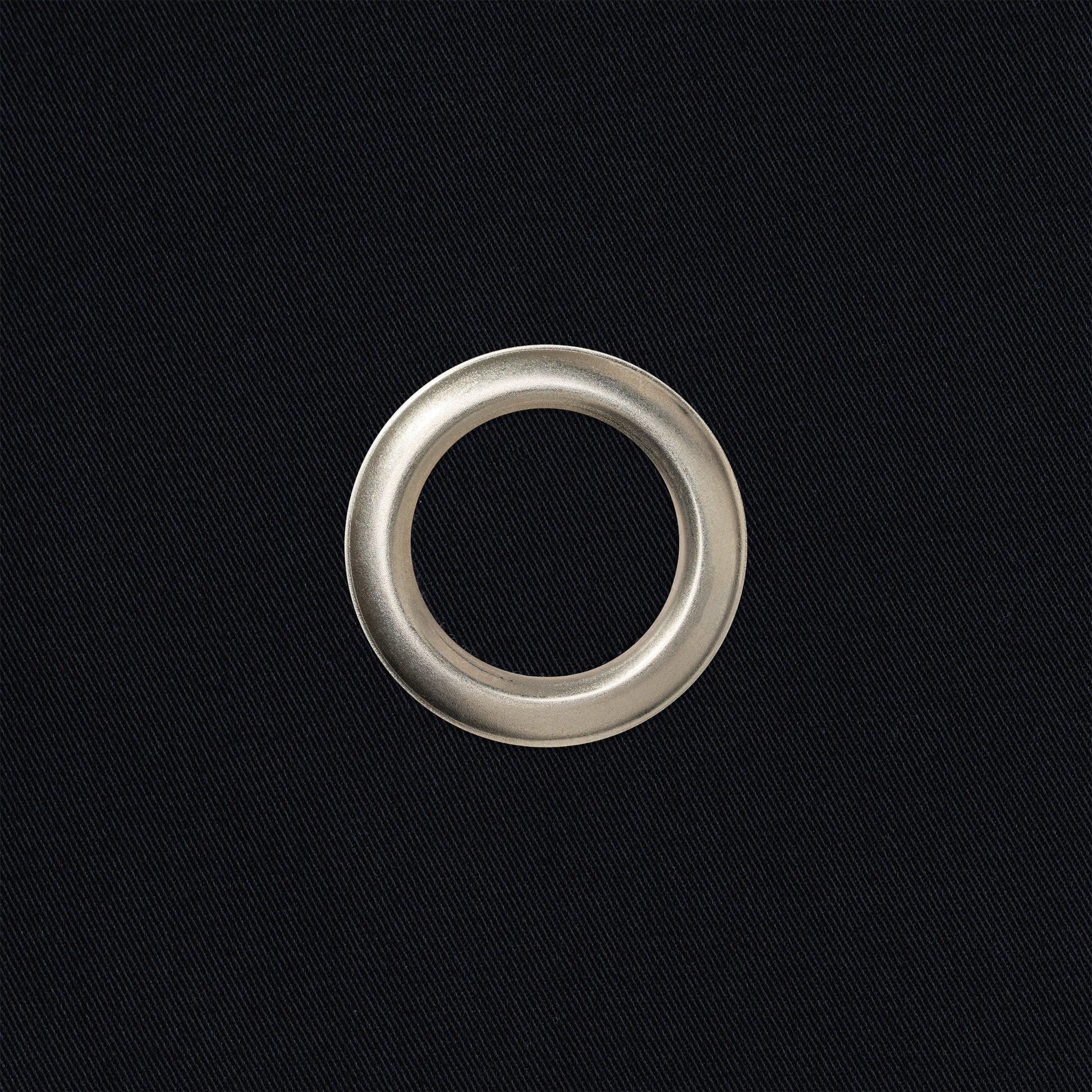 Classic BottleCloth · Black with Silver Metal Ring, Cotton, 42 cm, Corner Hole