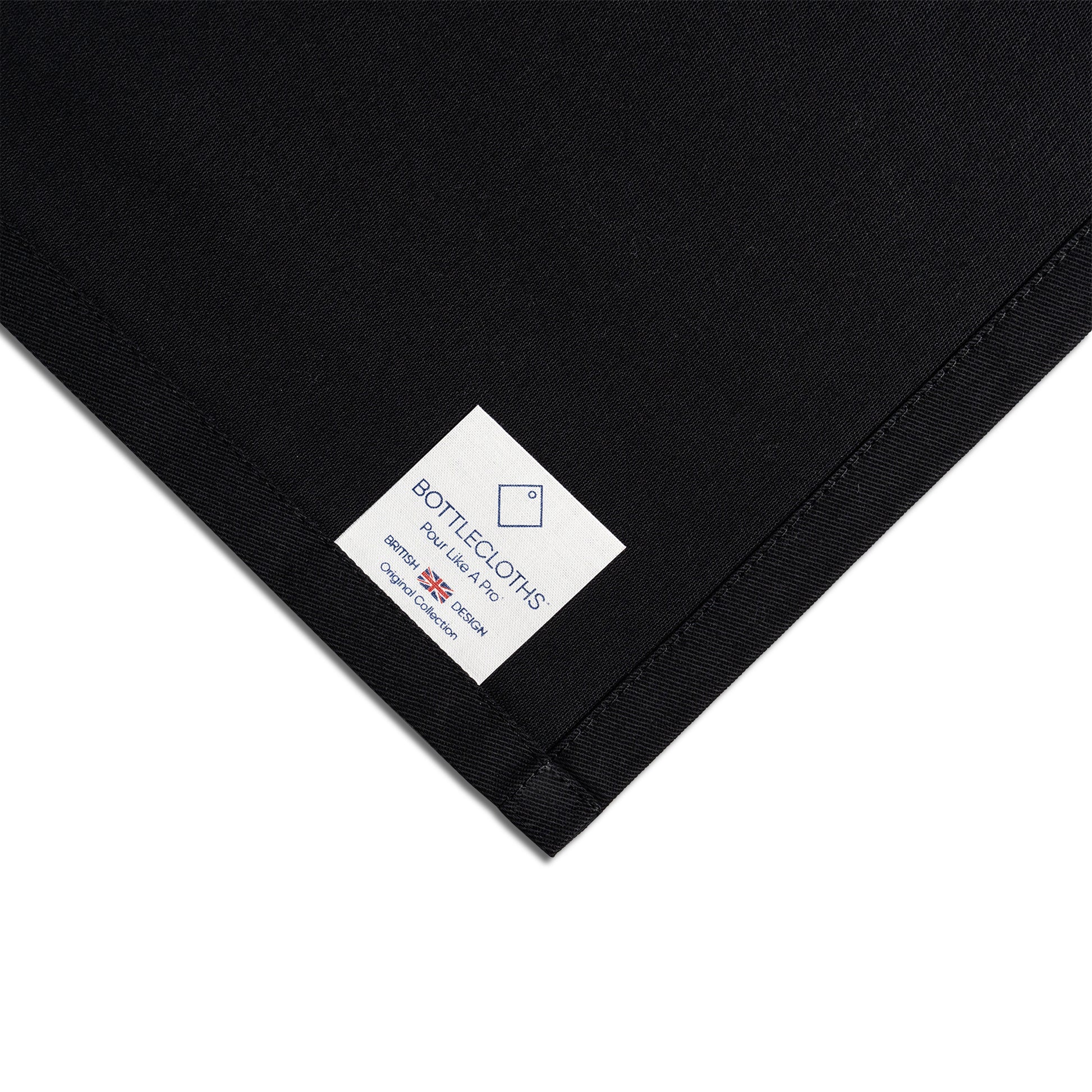 Original BottleCloth · Black, Cotton, 54 cm, Center Hole, Stitched Circle · Pack of 1