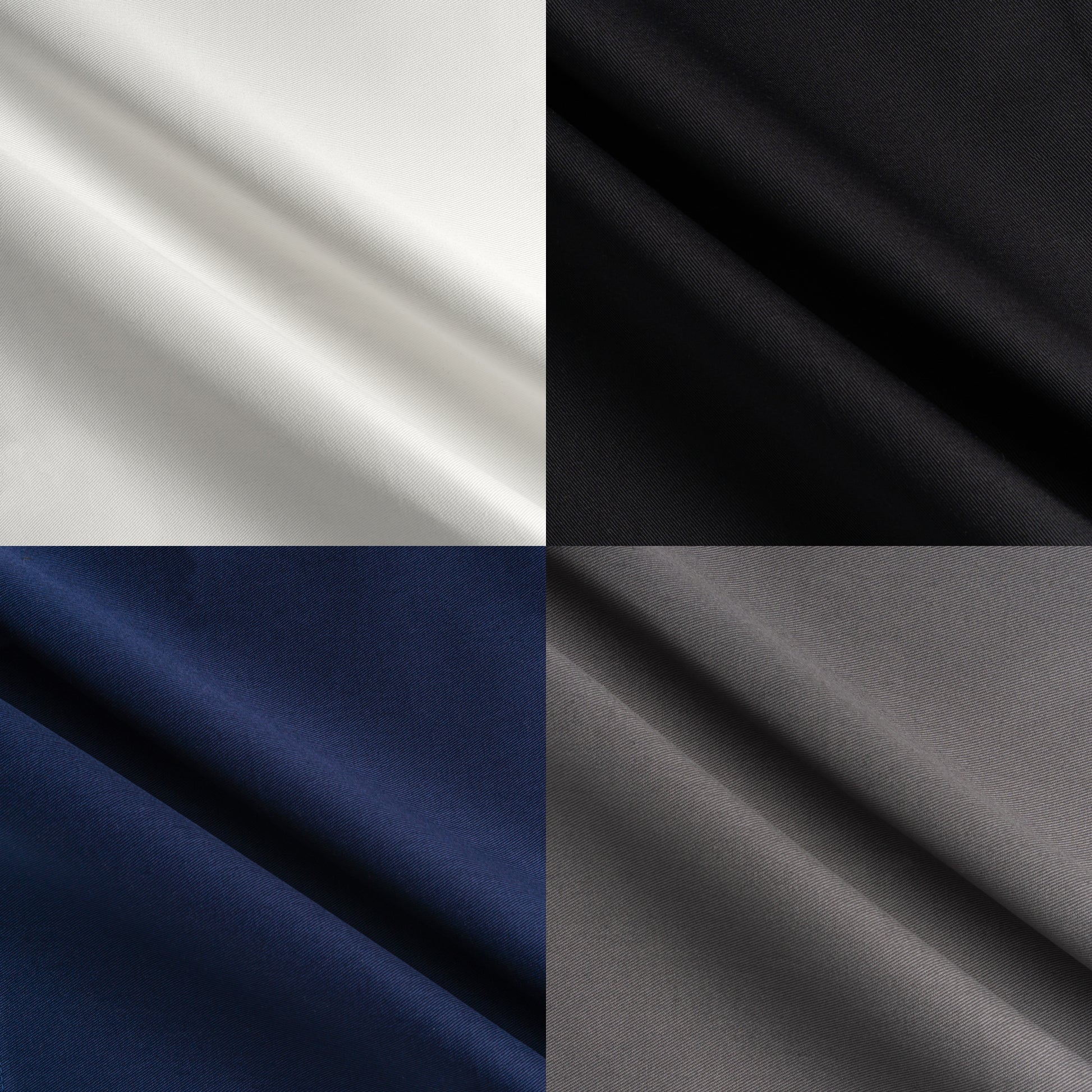 Original BottleCloths · White, Black, Royal Blue & Platinum, Cotton, 54 cm, Center Hole, Stitched Circle · Colour Combo Pack of 4