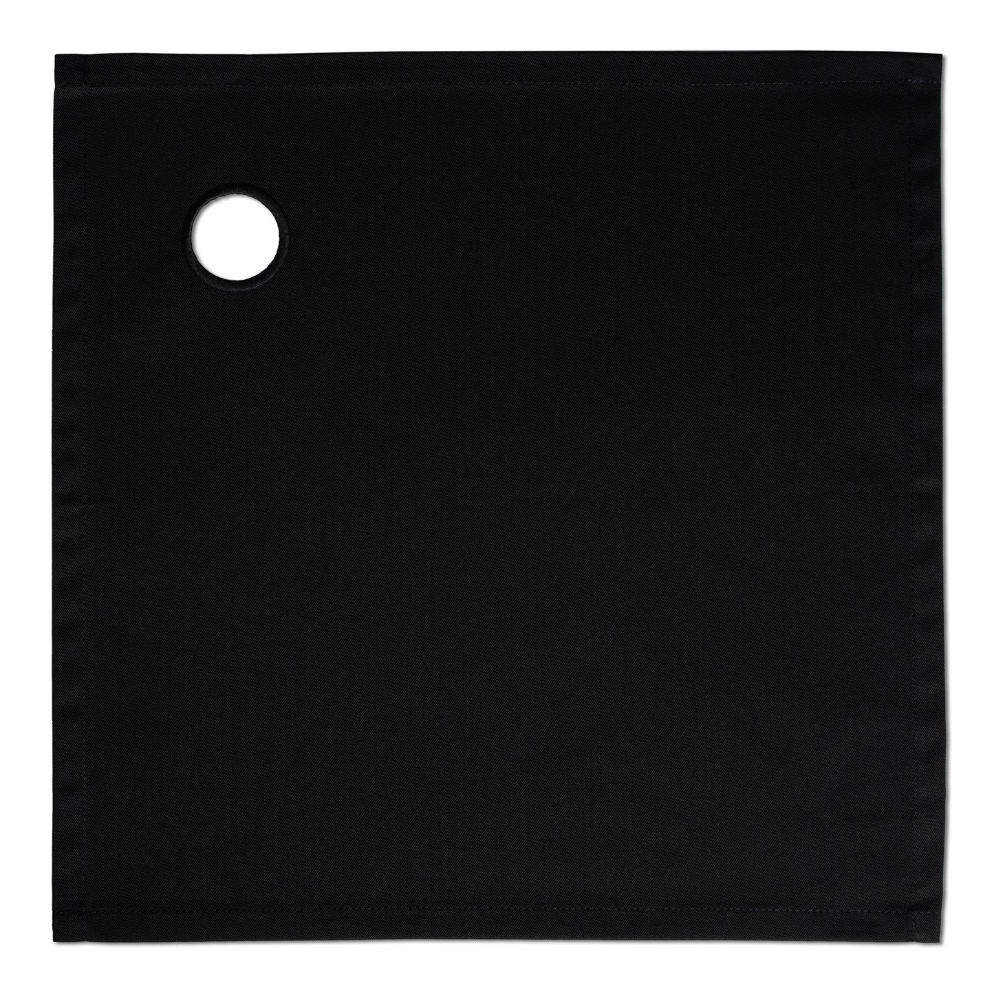 Original BottleCloth · Black, Cotton, 42 cm, Corner Hole, Stitched Circle