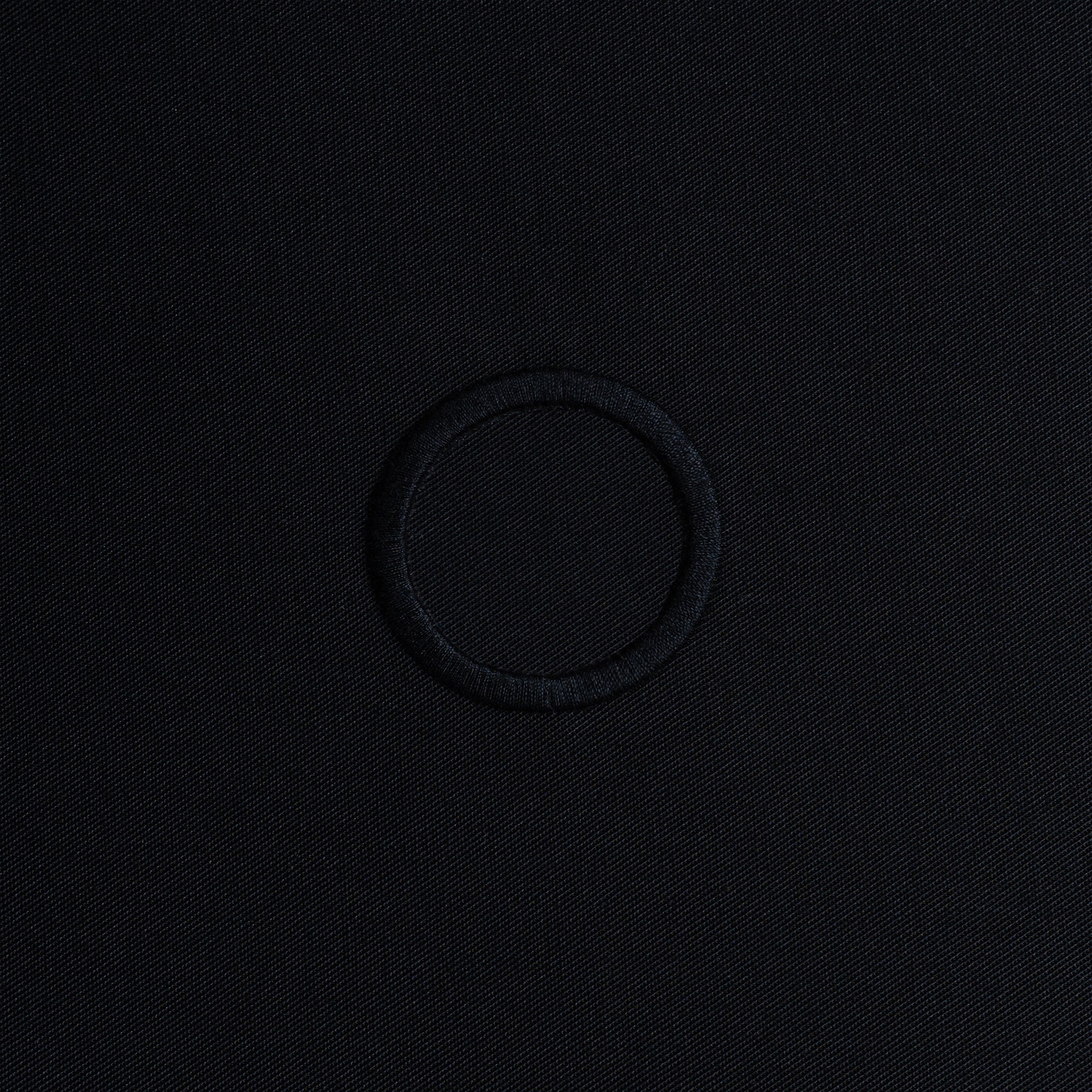 Catering BottleCloth · Black Polycotton, 42 cm, Corner Hole, Stitched Circle