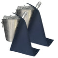 Catering BottleCloth · Navy Polycotton, 42 cm, Corner Hole, Stitched Circle · Pack of 2