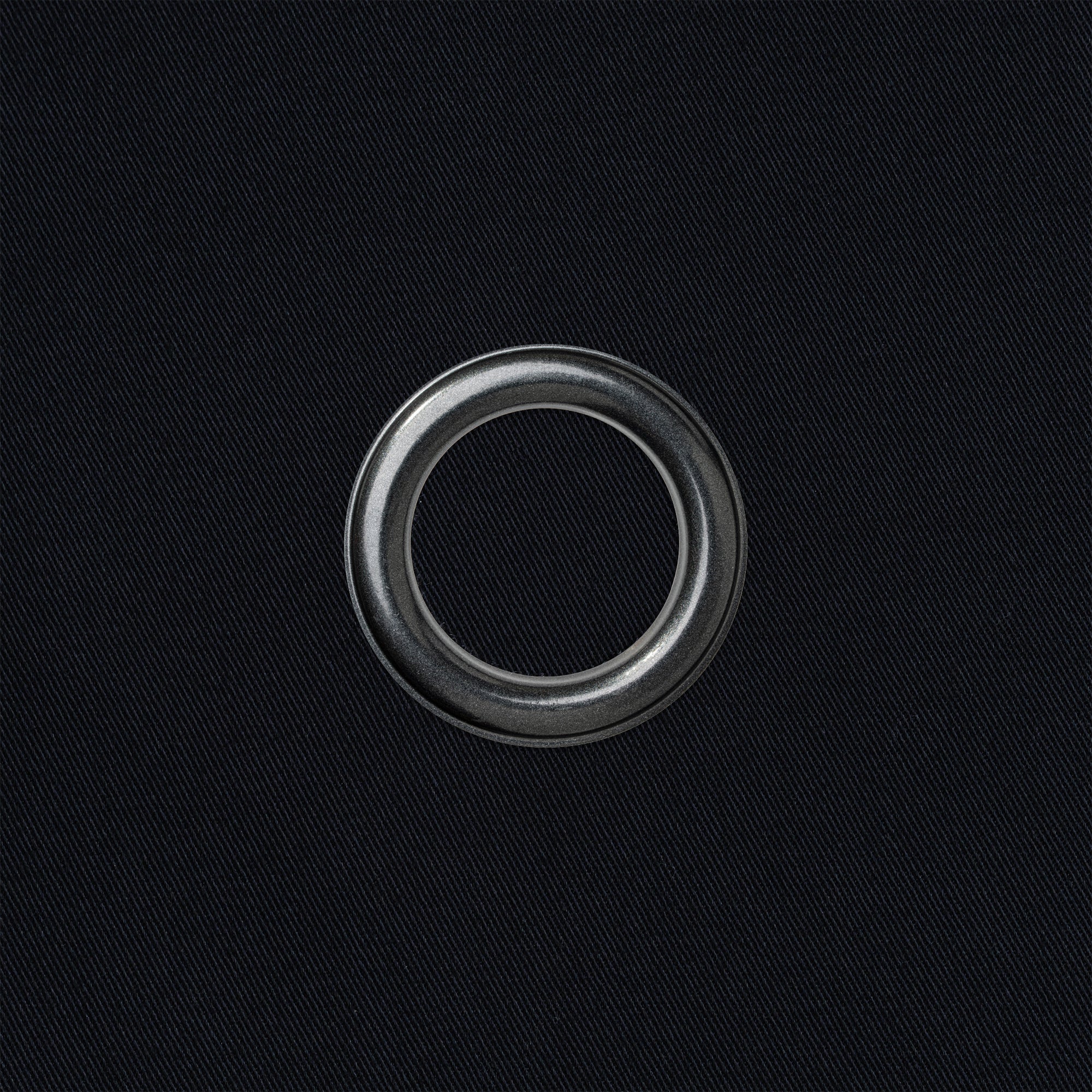 Classic BottleCloth · Black with Charcoal Metal Ring, Cotton, 42 cm, Corner Hole