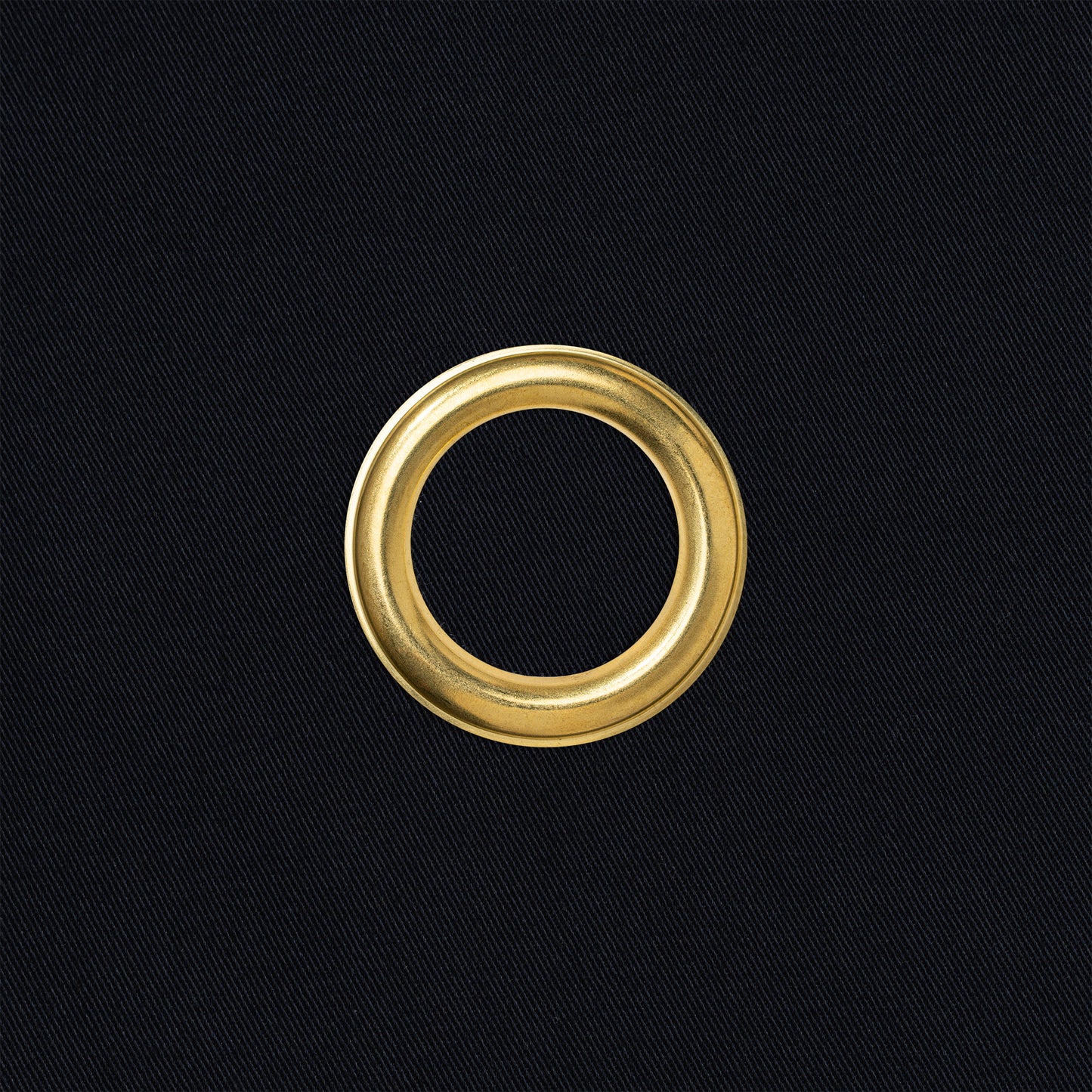 Classic BottleCloth - Black with Gold Metal Ring, Cotton, 42 cm, Corner Hole