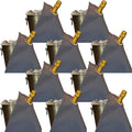 Bottlecloth clássico · Platina com anel de metal prateado, algodão, 42 cm, orifício de canto