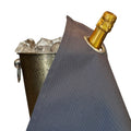 Classic BottleCloth · Platinum with Silver Metal Ring, Cotton, 42 cm, Corner Hole
