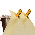 Κλασικό Bottlecloth · Χρυσό με χρυσό μεταλλικό δαχτυλίδι, βαμβάκι, 42 cm, γωνιακή τρύπα