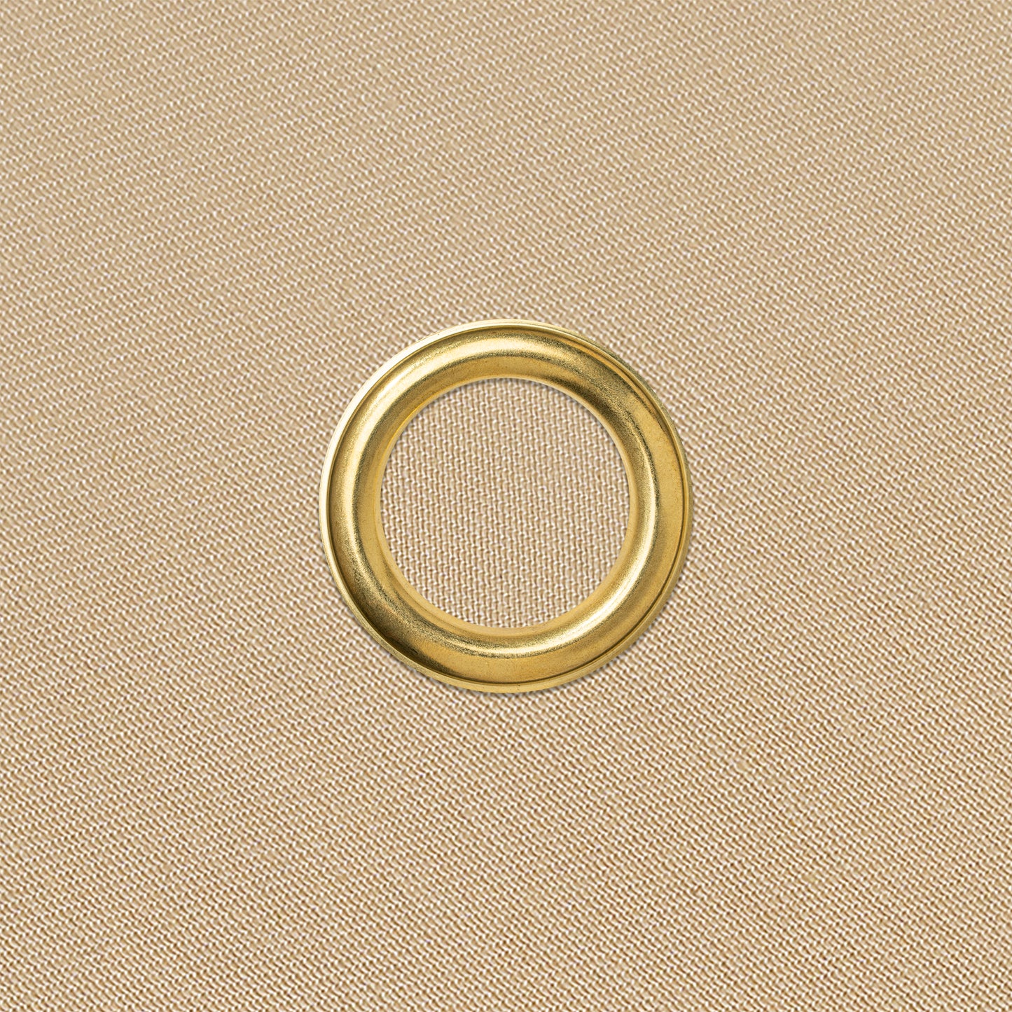 Classic BottleCloth - Gold with Gold Metal Ring, Cotton, 42 cm, Corner Hole