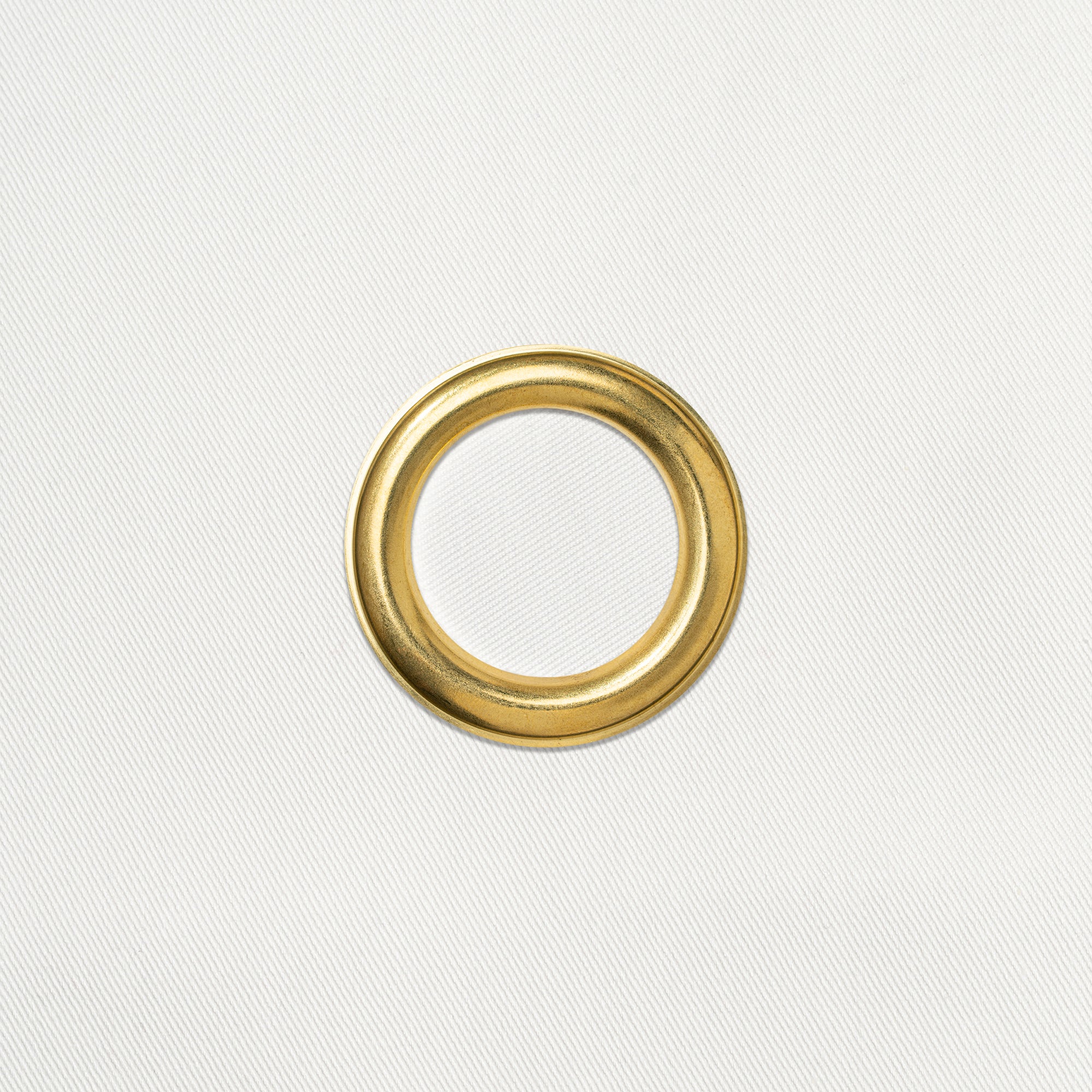 Classic BottleCloth · White with Gold Metal Ring, Cotton, 54 cm, Center Hole