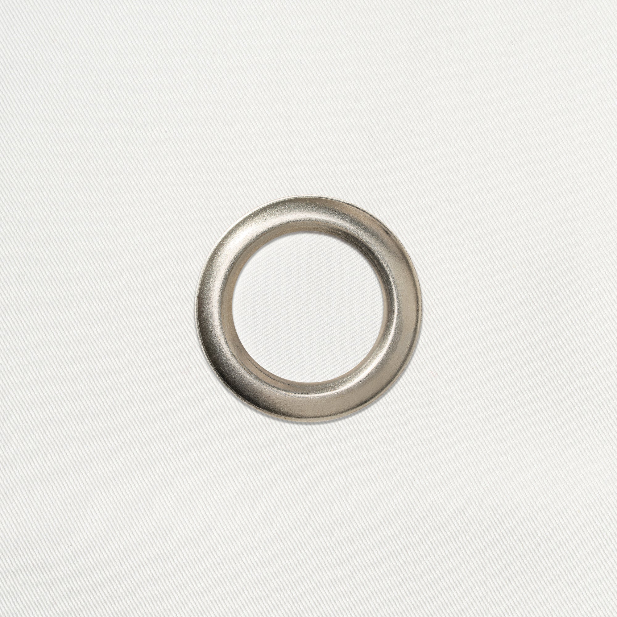 Classic BottleCloth · White with Silver Metal Ring, Cotton, 54 cm, Center Hole