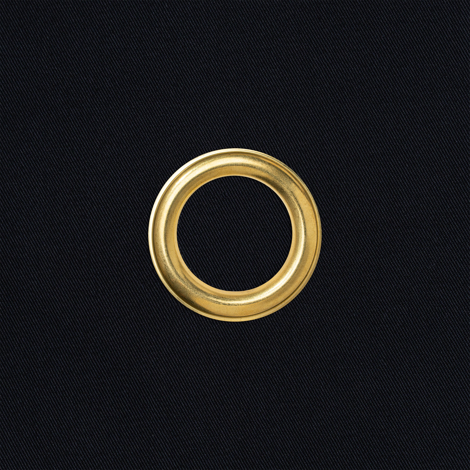 Classic BottleCloth · Black with Gold Metal Ring, Cotton, 54 cm, Center Hole