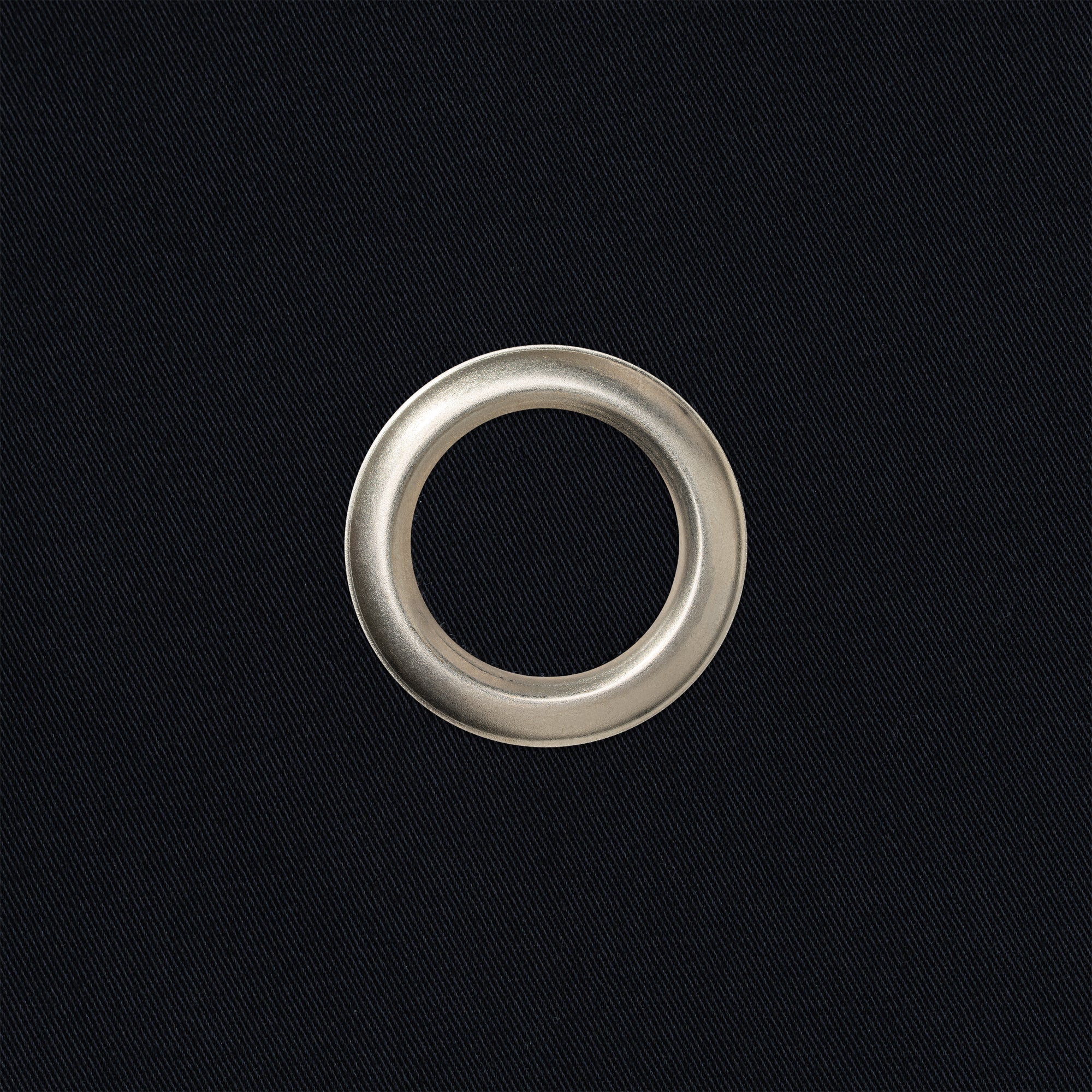 Classic BottleCloth · Black with Silver Metal Ring, Cotton, 54 cm, Center Hole