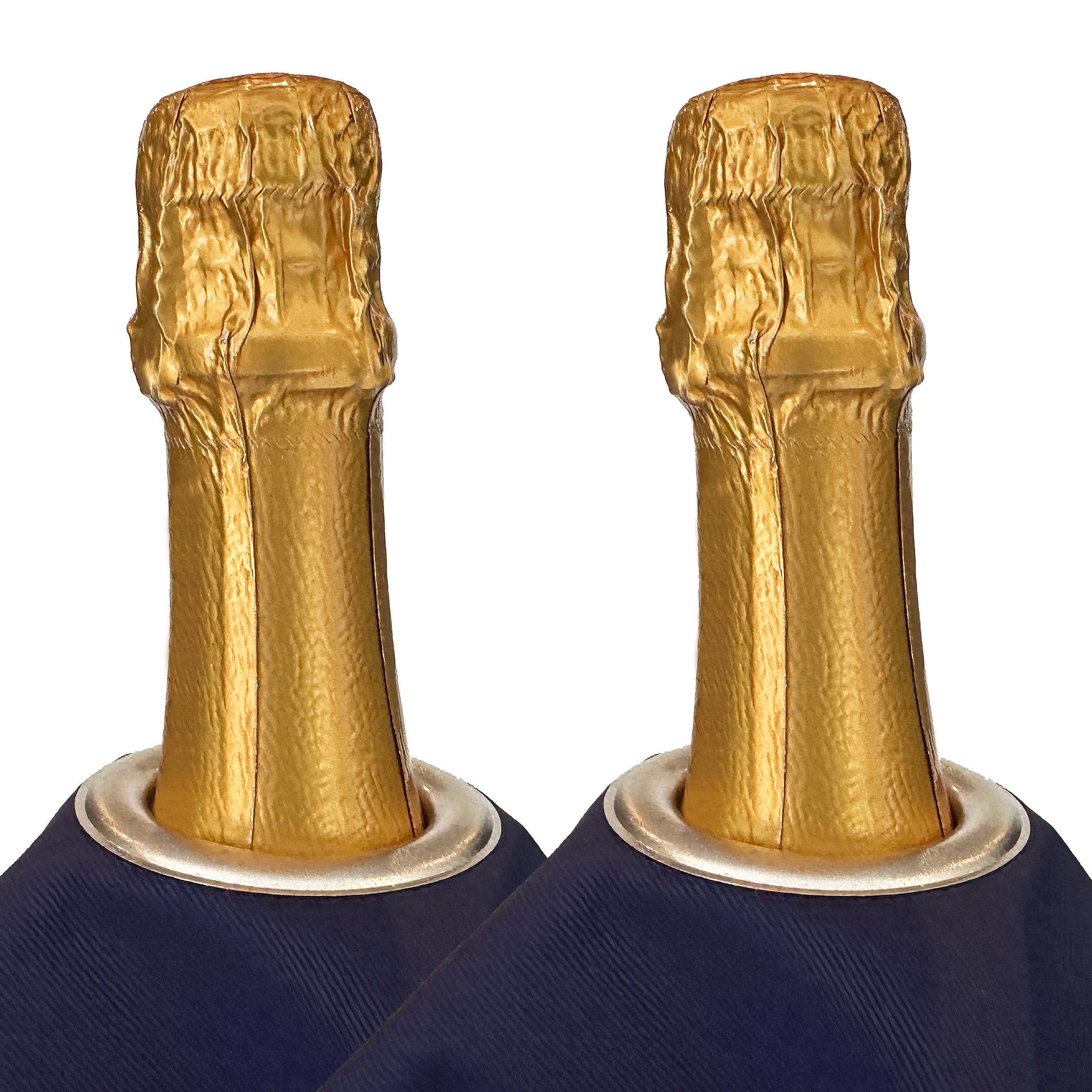 Classic BottleCloth · Royal Blue with Silver Metal Ring, Cotton, 54 cm, Center Hole