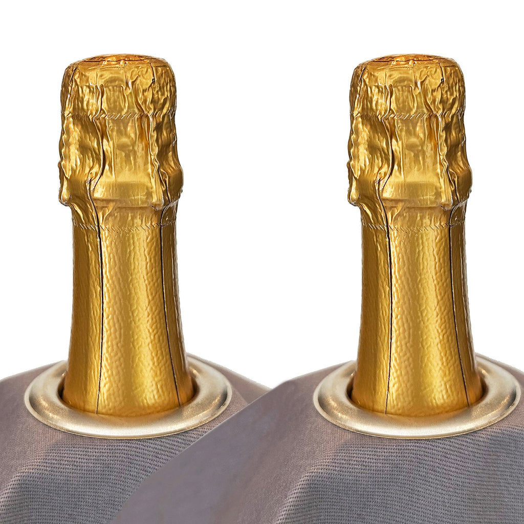 Bottlecloth clássico · Platina com anel de metal prateado, algodão, 54 cm, orifício central