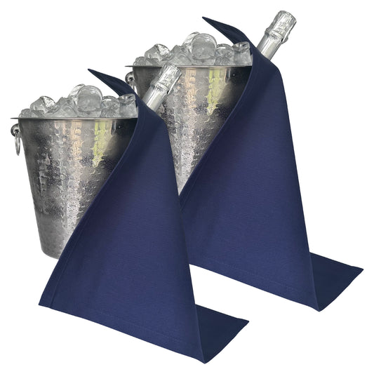 Original BottleCloth · Royal Blue, Cotton, 42 cm, Corner Hole, Stitched Circle · Pack of 2