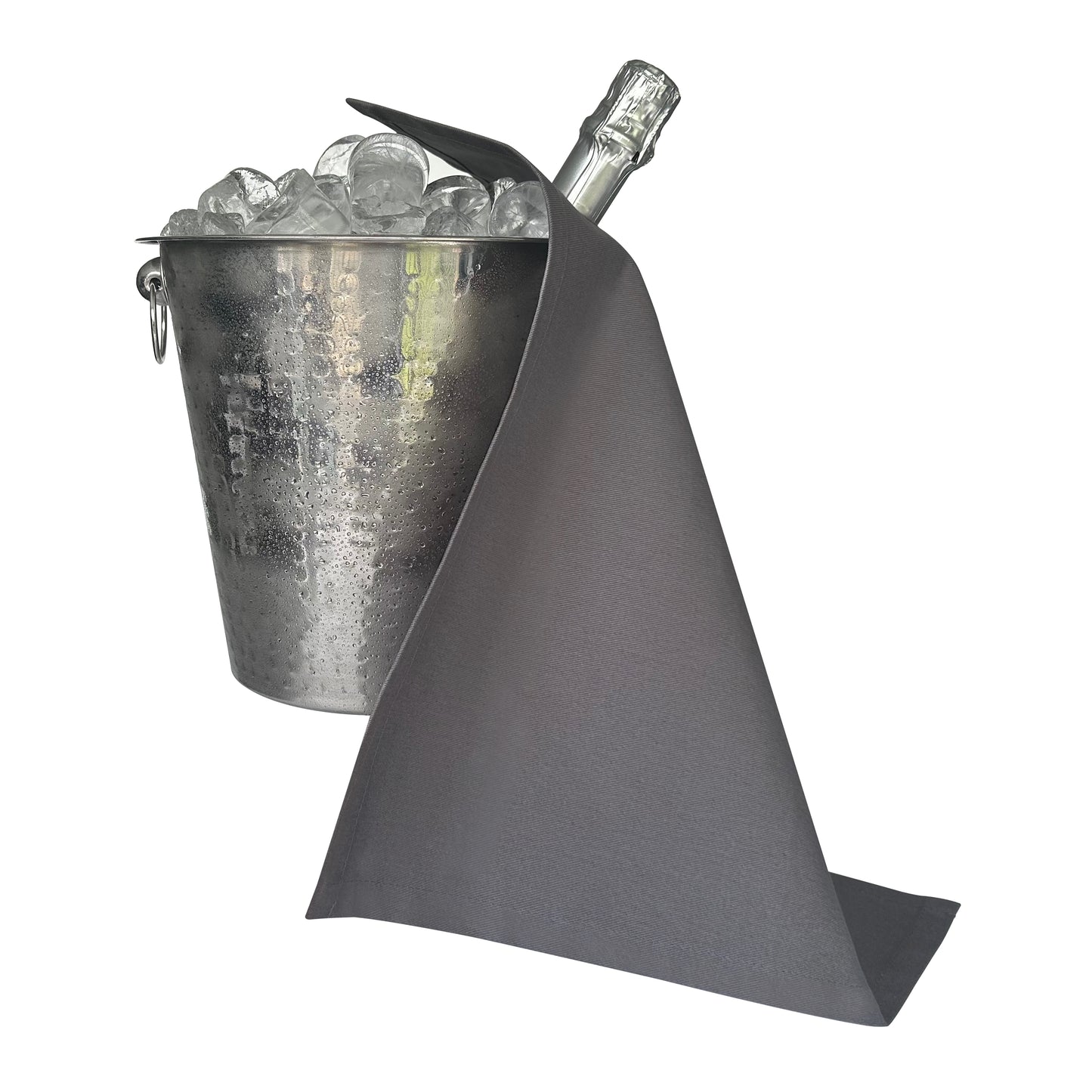 Original BottleCloth · Platinum, Cotton, 42 cm, Corner Hole, Stitched Circle · Pack of 2