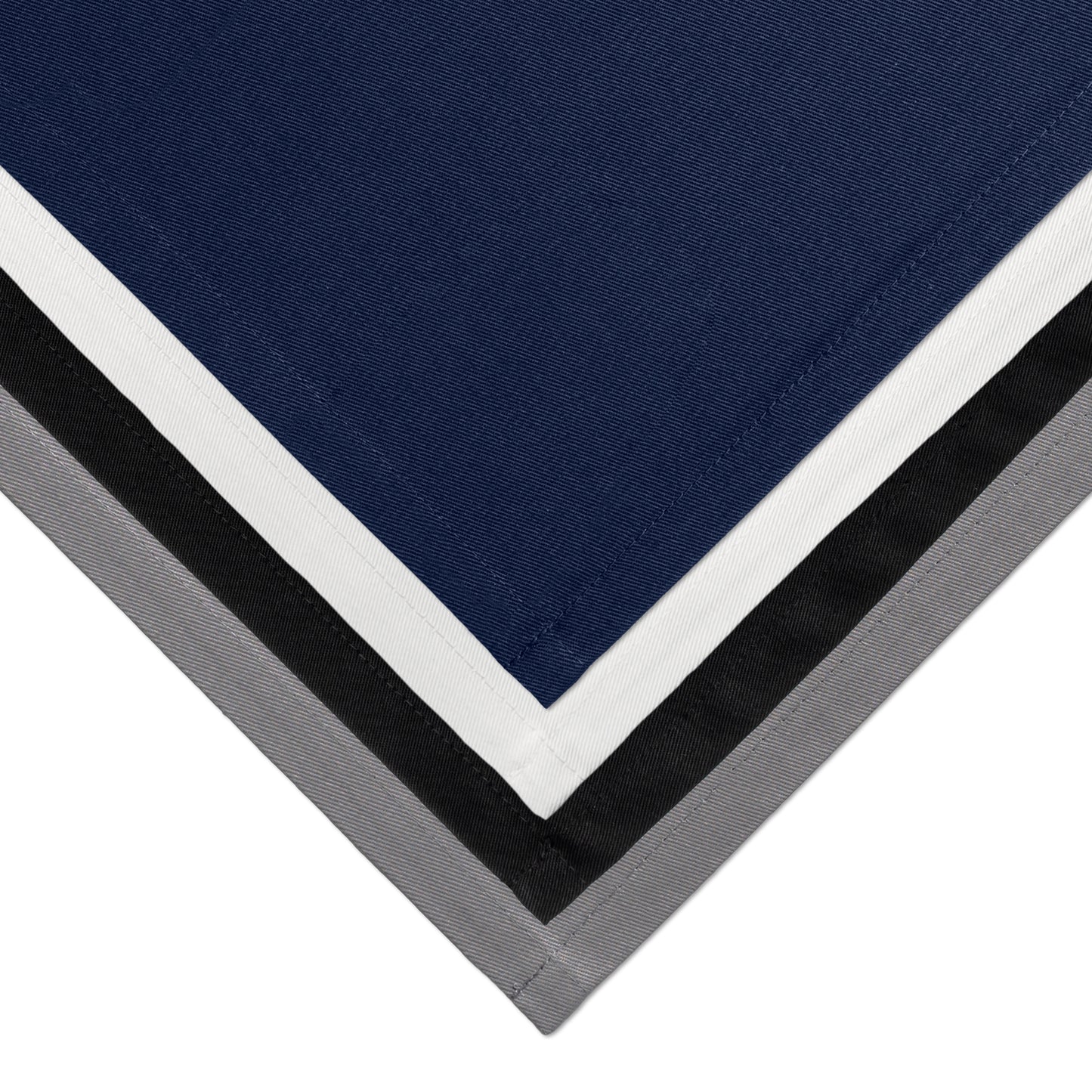 Original BottleCloths · White, Black, Royal Blue & Platinum, Cotton, 42 cm, Corner Hole, Stitched Circle · Colour Combo, Pack of 4