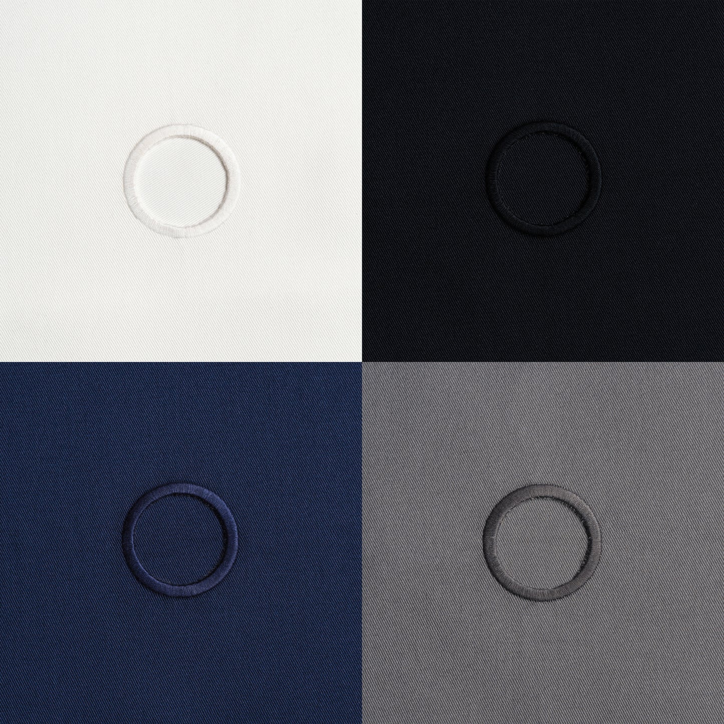 Original BottleCloths · White, Black, Royal Blue & Platinum, Cotton, 42 cm, Corner Hole, Stitched Circle · Colour Combo, Pack of 4