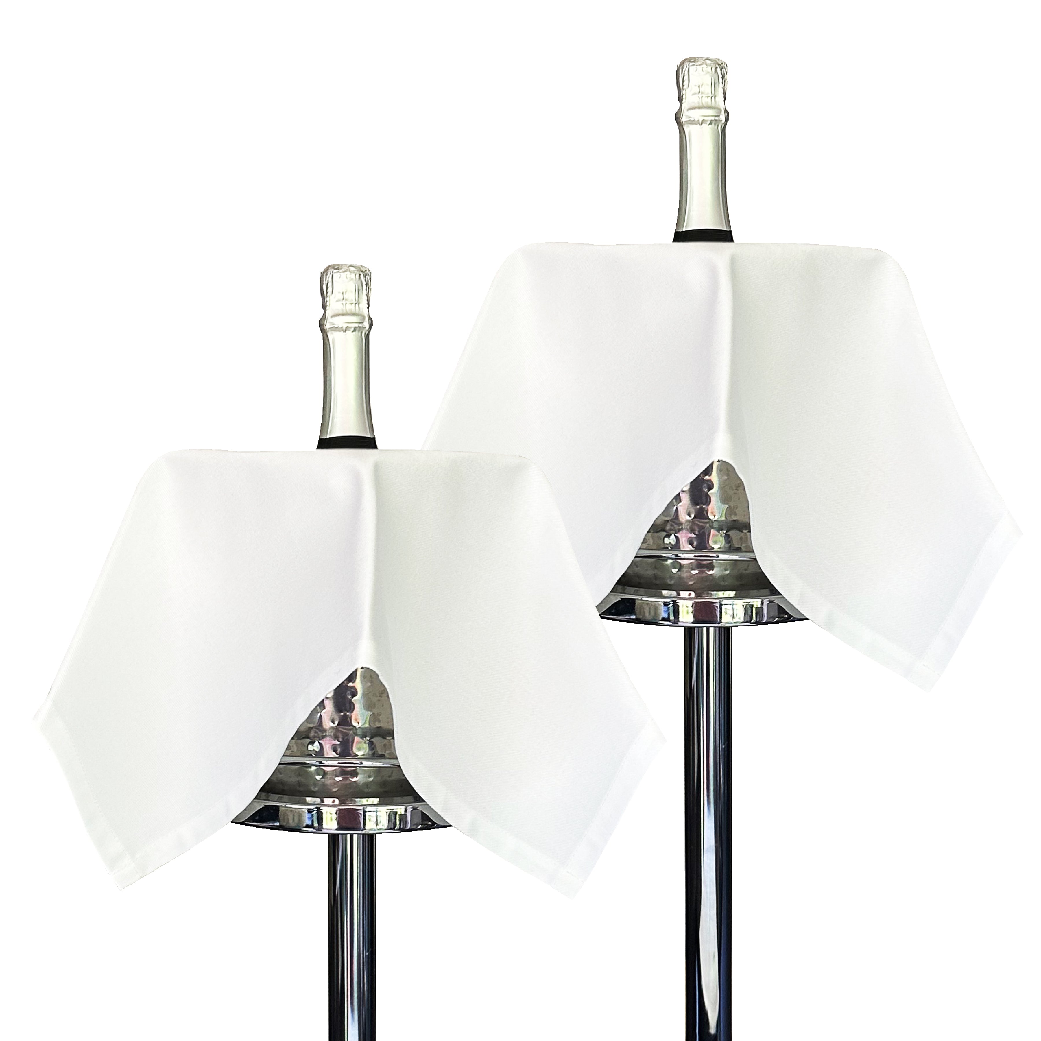 Original Bottlecloth · vit, bomull, 54 cm, mitthål, sömnad cirkel · Pack med 2