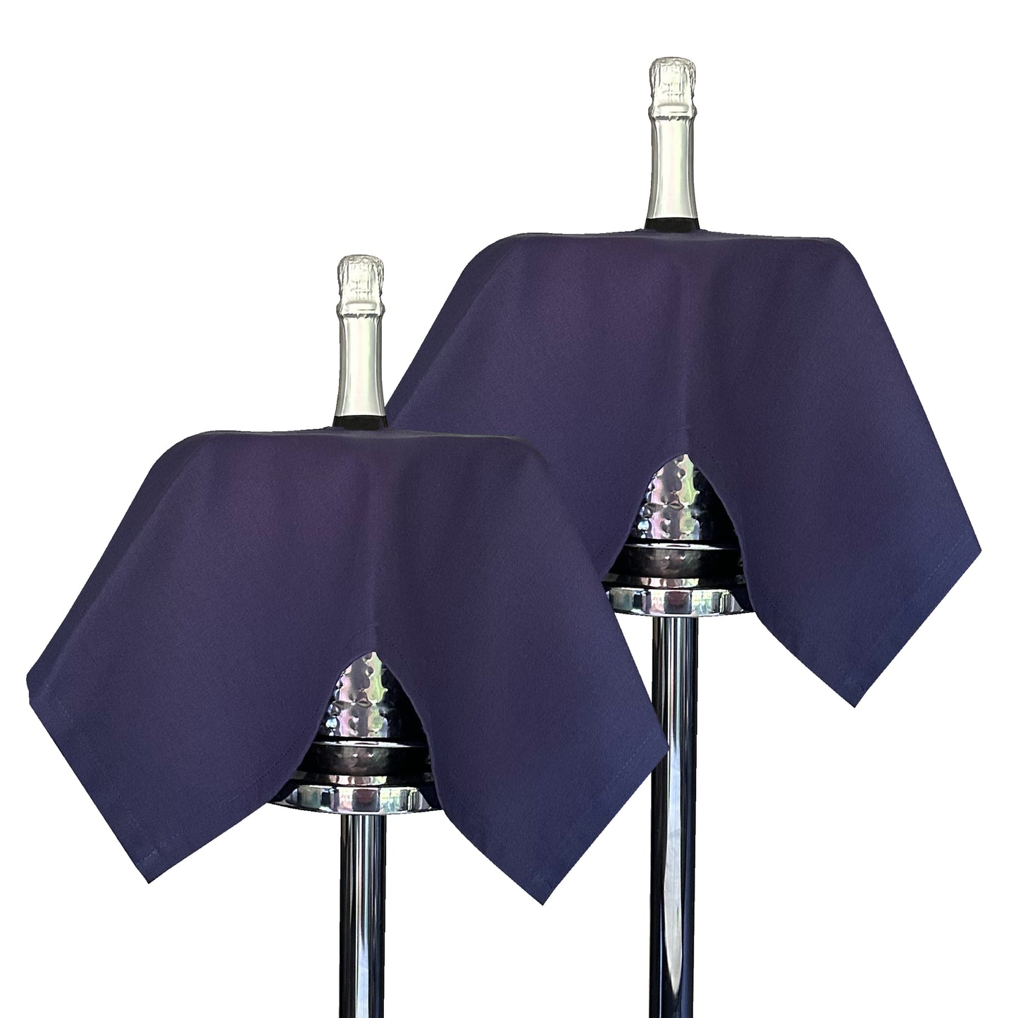 Original BottleCloth – Royal Blue, Bavlna, 54 cm, Středová dírka, Prošívaný kruh – Balení 2 ks