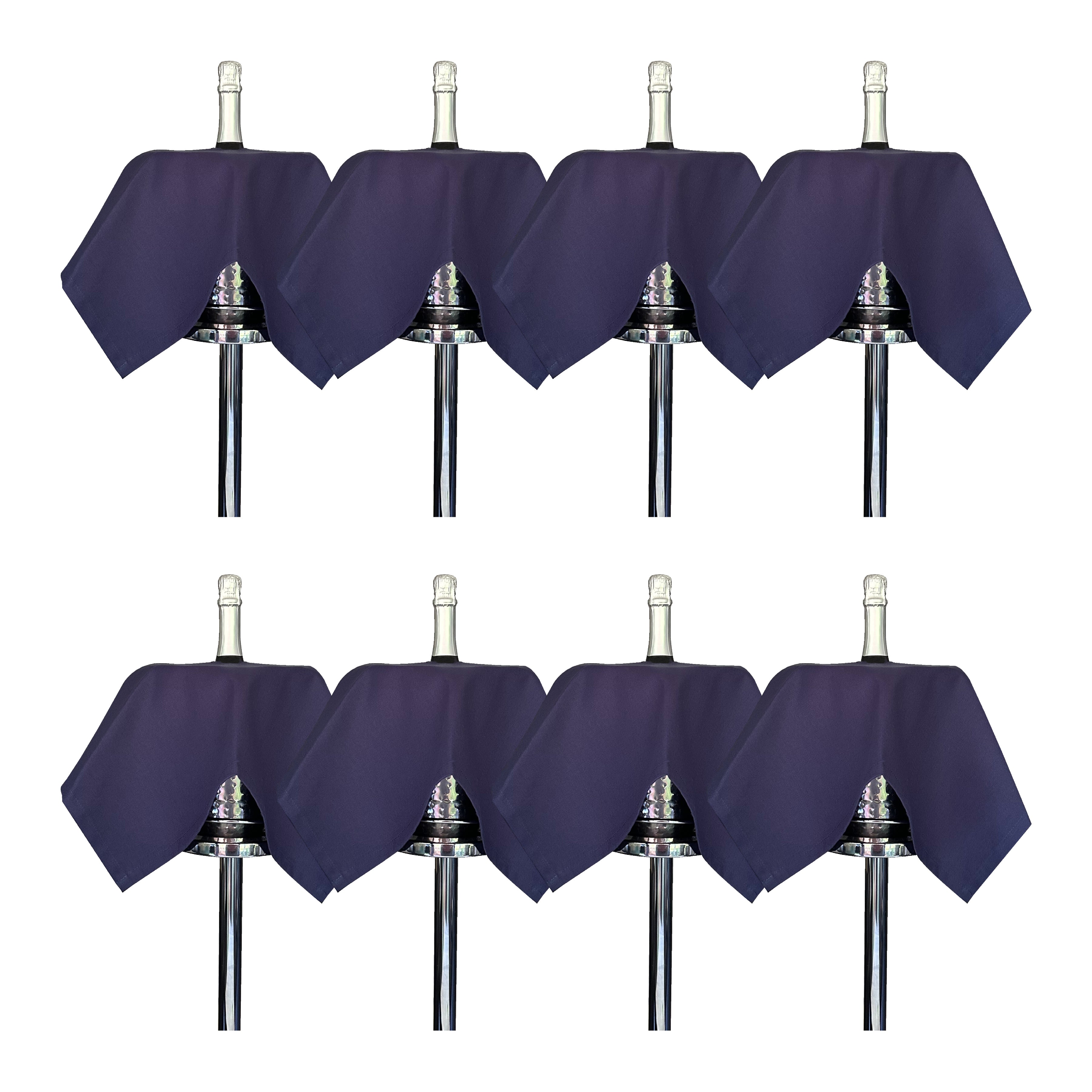 Original Bottlecloth · Royal Blue, Cotton, 54 cm, mitthål, sömnad cirkel · Pack med 8