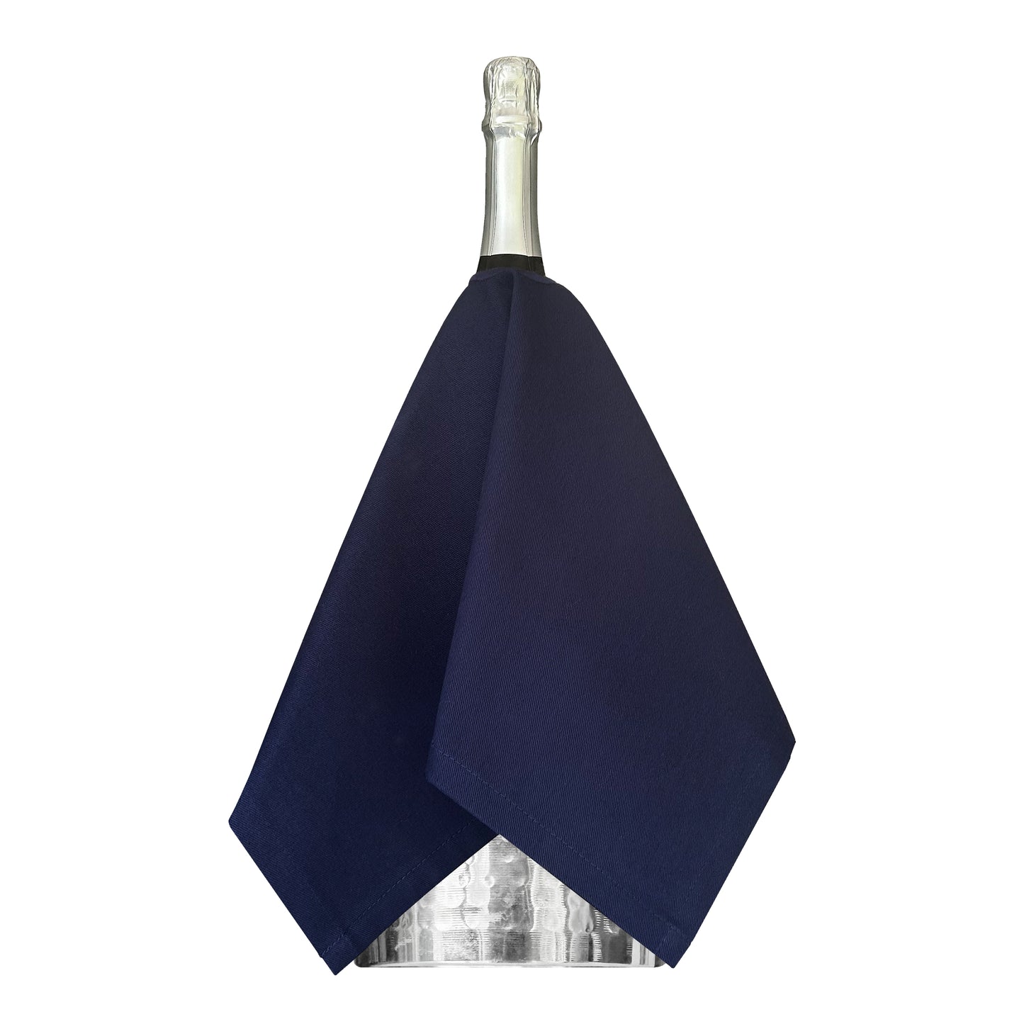 Torchon Original - Bleu Royal, Coton, 54 cm, Trou Central, Cercle Cousu - Paquet de 1