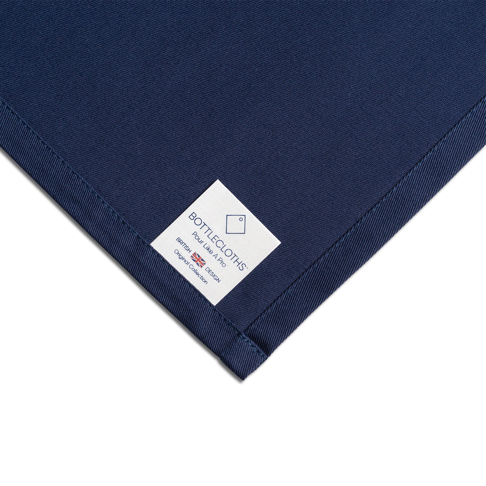 Original Bottlecloth · Royal Blue, Cotton, 54 cm, mitthål, sömnad cirkel · Pack med 8