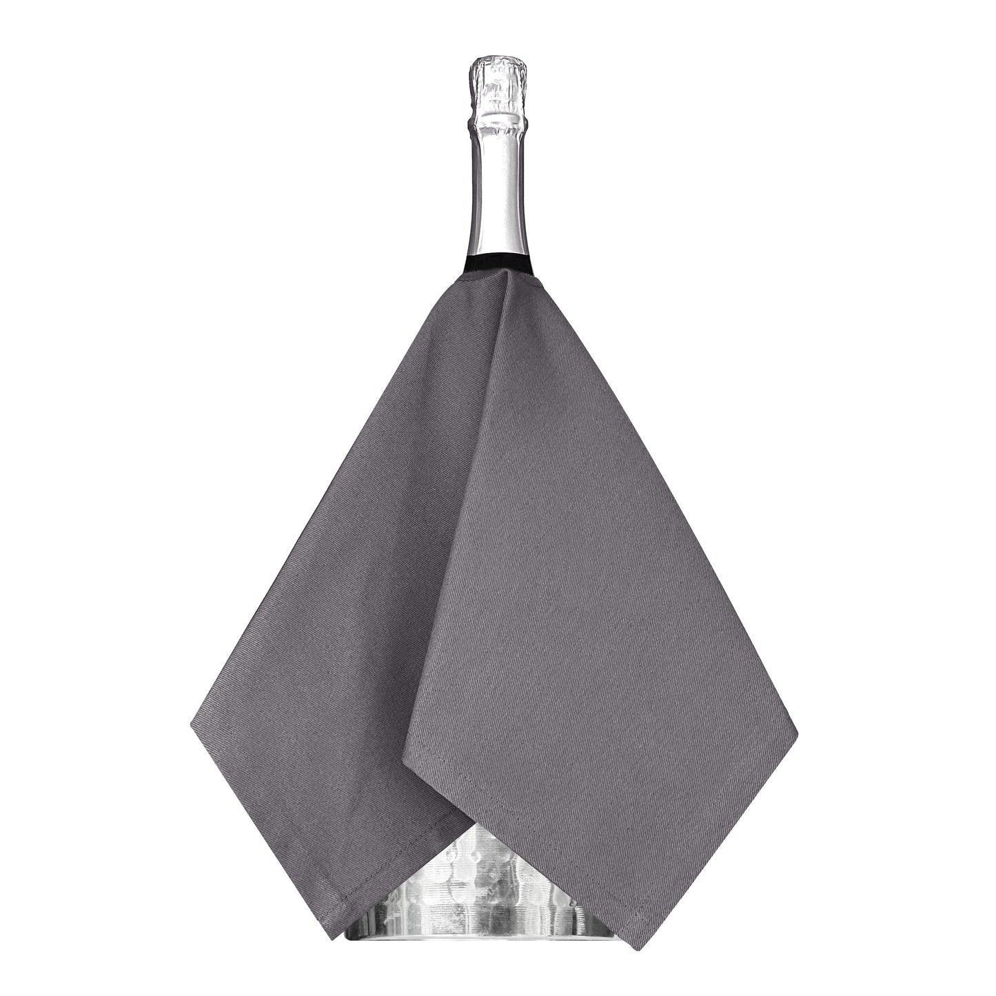 Original BottleCloth – Platin, Baumwolle, 54 cm, Mittelloch, genähter Kreis – 1 Stück